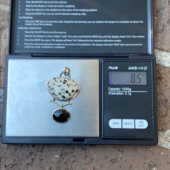 Whitney Kelly Sterling Dalmatian Jasper Pendant - Picture 16 of 16